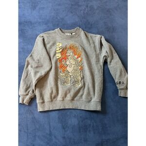 Middle Of Beyond Godzilla Kami French Terry Sweatshirt Mens Small Gray Pullover